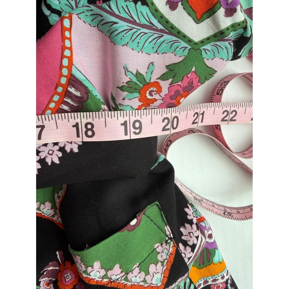 Rachel Zoe Reversible Pink Black Boho Paisley Floral Kimono 2X - Picture 4 of 8
